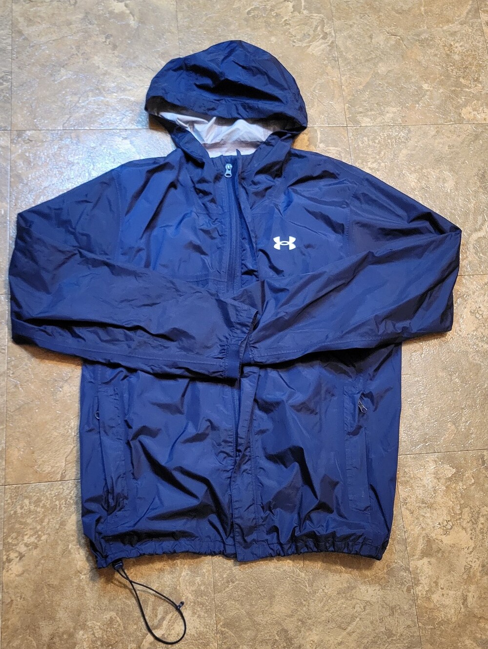 Under Armour UA Stormproof Cloudstrike 2.0 Jacket Mens Large Blue Full Zip